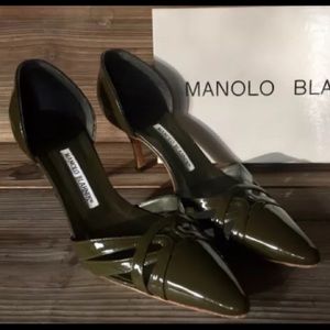 SOLD- Manolo Blahnik Lillie Heels Pump  D’ Orsay